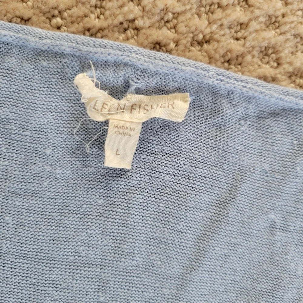 Eileen Fisher 100% slub linen tank top Size Large - Picture 2 of 5